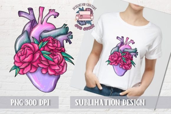 Anatomical Heart Sublimation Floral PNG: A Practical Guide