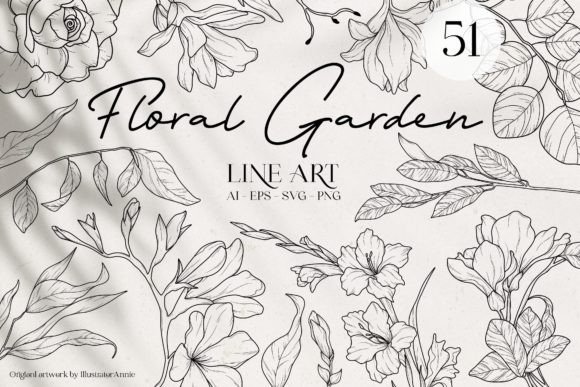 Design with Floral Garden - Floral SVG Bundle
