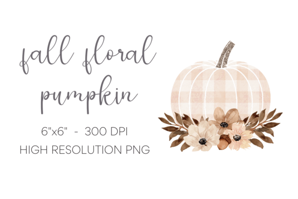 Fall Floral Pumpkin: Your Go-To Autumn Illustration for Warm, Versatile Design