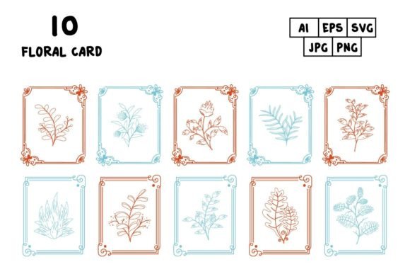 Floral Card: Versatile Design for Shirts, Apparel, and More