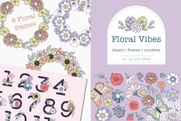 Floral Collection Clipart and Frames: Designing With Purpose, Not Just Decoration