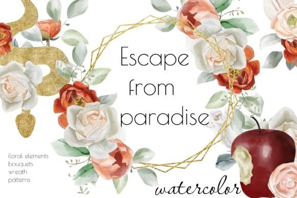 Paradise Watercolor Floral Set Png – An Artist’s Dream