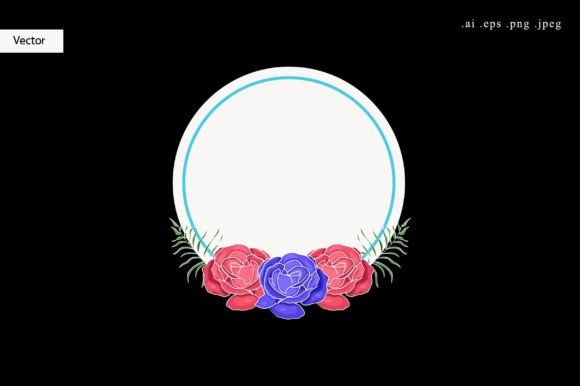 Spring Floral Frame: A Versatile Design Asset for Seasonal and Floral Projects