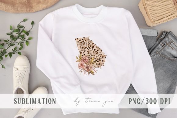 The Creative Renaissance of State Pride: Exploring Floral Georgia State Map Sublimation Designs