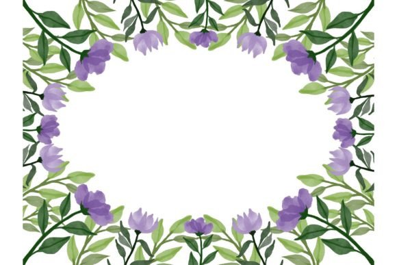 The Enduring Allure of the Purple Floral Frame in Modern Watercolor Design