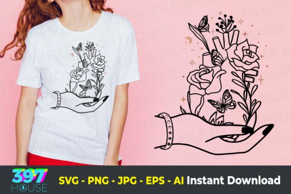 Understanding the Hand Holding Floral Heart Anatomy Design and Its Creative Potential